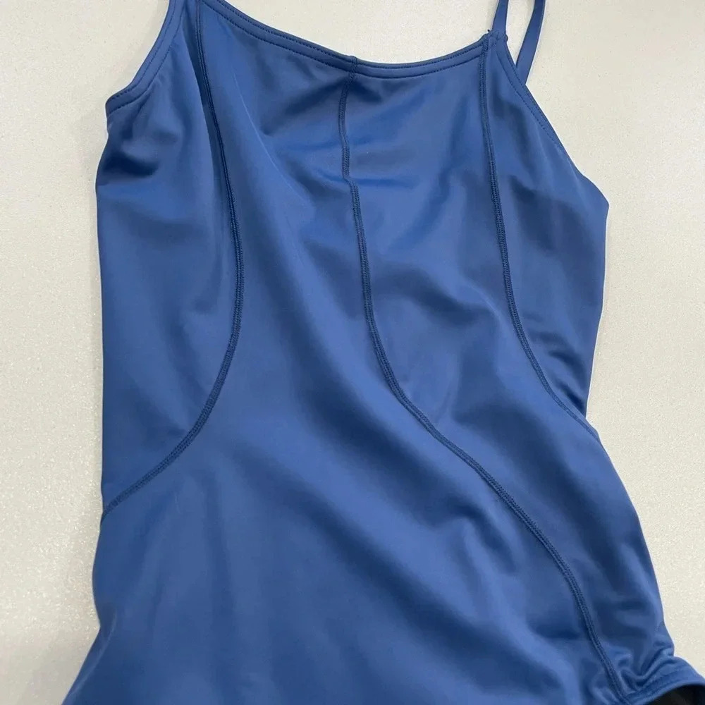 Leotard Bradon Capezio Blue Fully Lined (Front and Back) Size XS - Picture 2 of 5